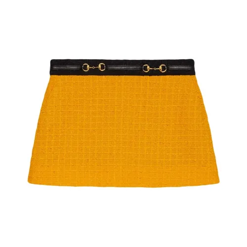 GUCCI SS20 Casual Short Skirts Women's Yellow