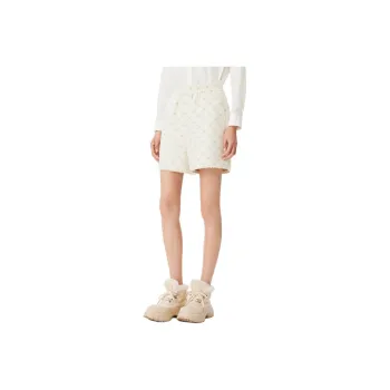XII BASKET Casual Shorts Women's Cream White