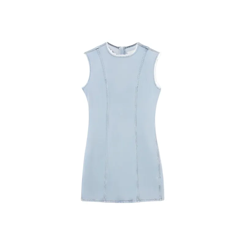 COS Sleeveless Dress Women's Light Blue-0
