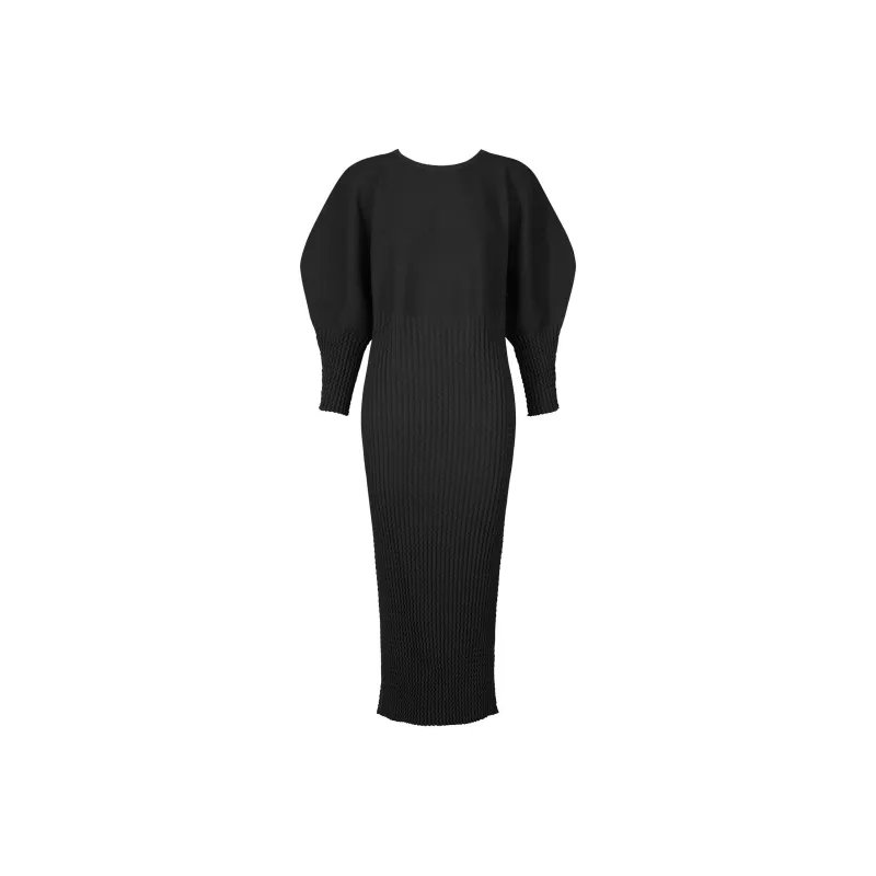 ISSEY MIYAKE SS24 Long-Sleeved Dresses Women's Black-0