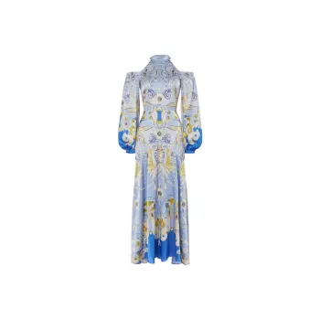 Temperley London Carline print Cold Shoulder Dress