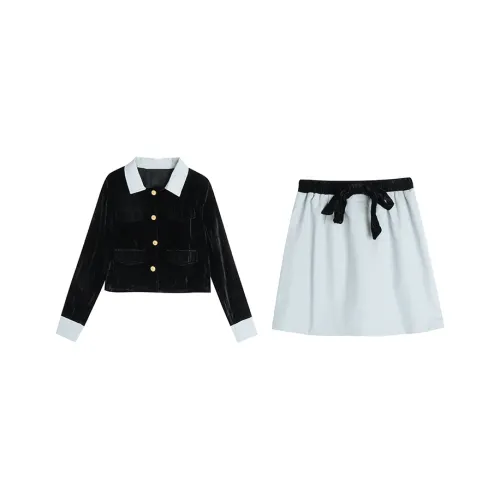 WOWI Two Piece Skirt Sets Women's