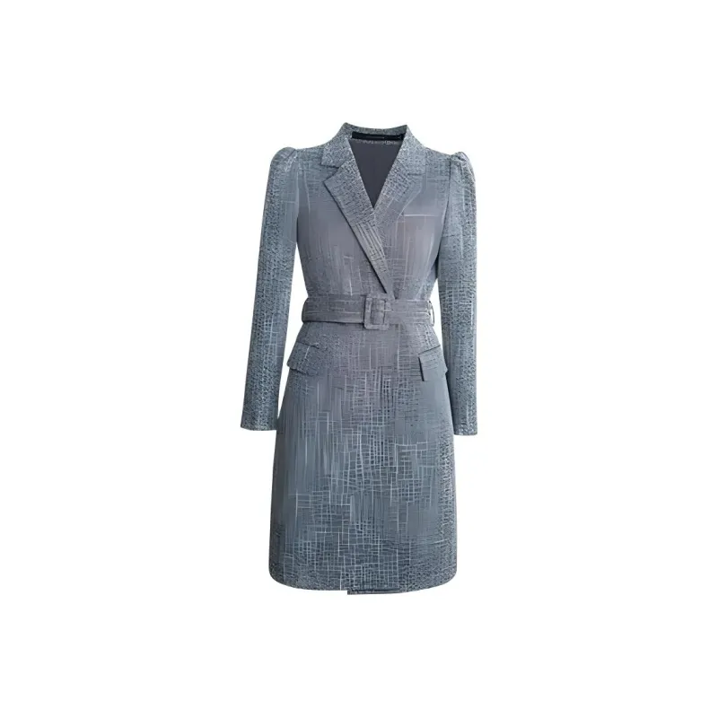 ROEYSHOUSE Long Sleeved Dresses Women's Heather Gray-0