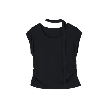 XIANGYING T Shirt Women's Black