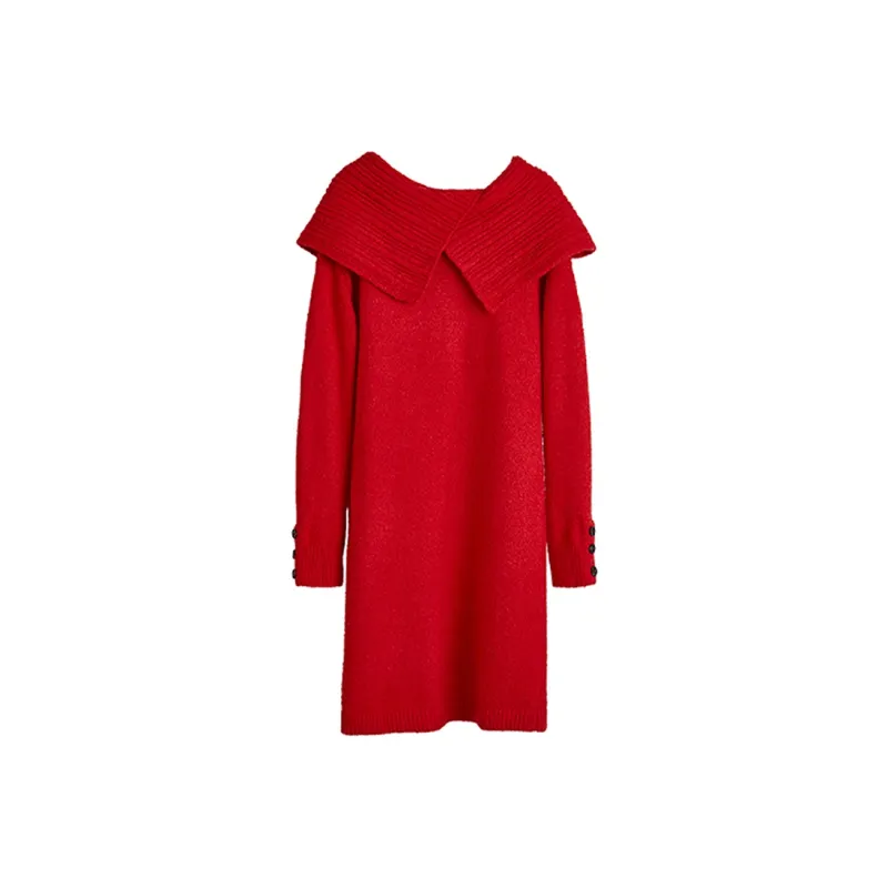ELLE Long Sleeved Dresses Spring Women's-0