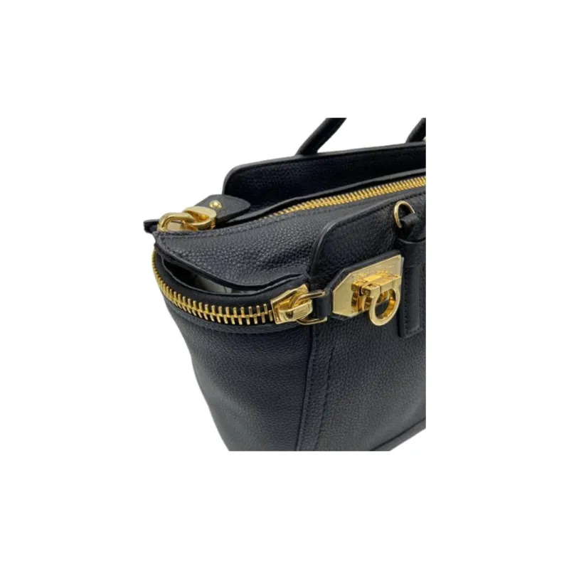 FERRAGAMO Shoulder Strap One Shoulder Handbag Women's Black-5