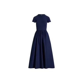 Polo Ralph Lauren Short Sleeved Dress Women's Marine Blue