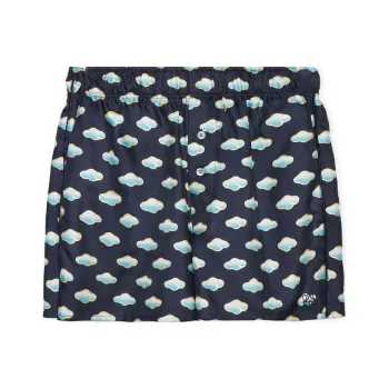 LOEWE SS25 Women's Pre Selection Collection Casual Shorts Regular Fit Women's Marine Blue
