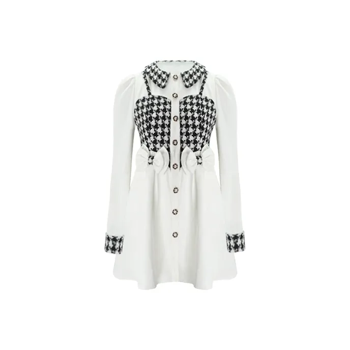 Ladiesfirst Long-Sleeved Dresses Women's Black/White-0