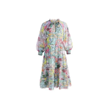 ALICE+OLIVIA X Lola Schnable Katia Maxi-dress