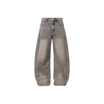 VINMUK Jeans Unisex Distressed Gray