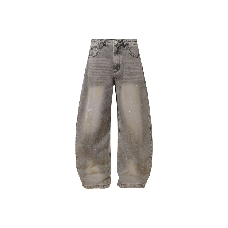 VINMUK Jeans Unisex Distressed Gray-0