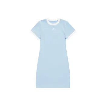 MLB Los Angeles Dodgers Basic Collection SS25 Short Sleeved Dress Women's Light Sky Blue