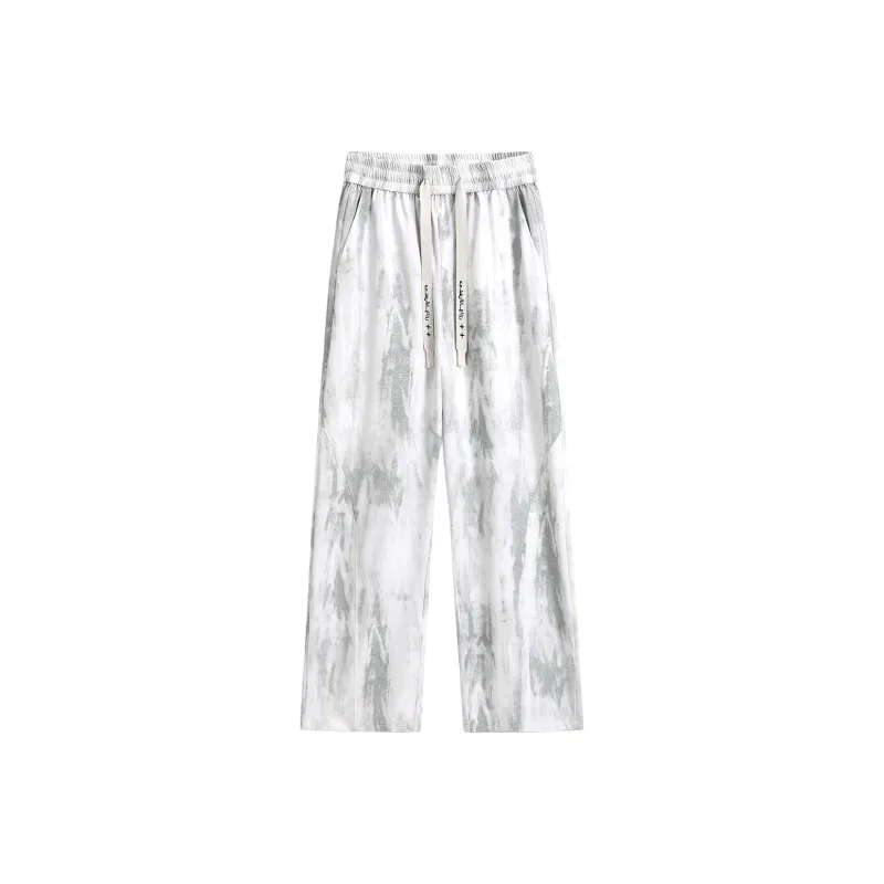 BENGEN Casual Pants Unisex Gray-3