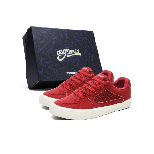 OUGLEMEN Abrasion Resistant Balance Lightweight Low Top Skateboard Shoes Men's Box