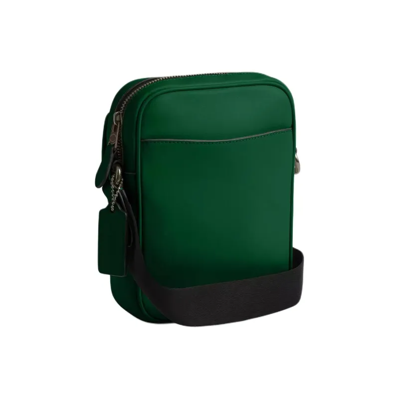 COACH Turnlock Calfskin Shoulder Bag, Crossbody Bag Mini Men's Green-1