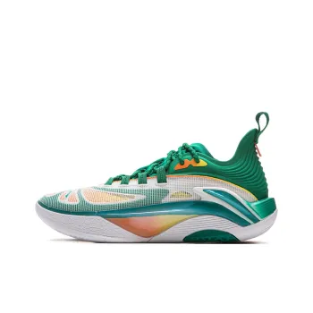 LiNing BadFive Hunter 1s Anti Slip Wear Resistant Low Top Basketball Shoes Men's Dark Peacock Green