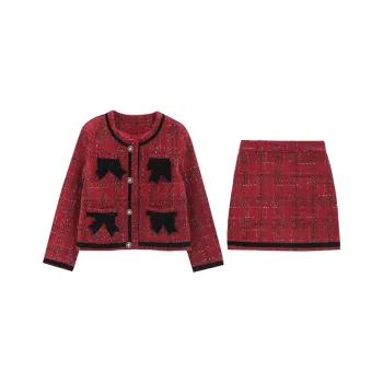 QYPRF Two Piece Skirt Sets Women's
