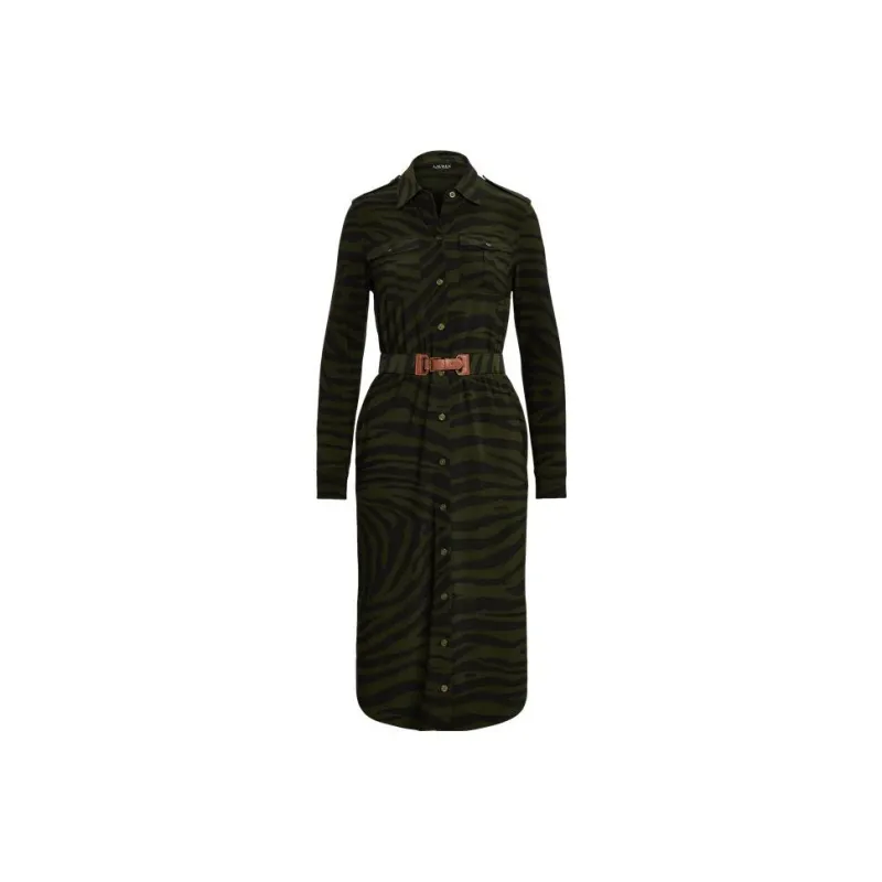 Polo Ralph Lauren Long-Sleeved Dresses Women's Green-0
