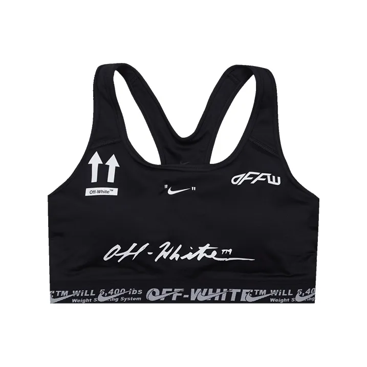 OFF WHITE Nike Sports Bra Black-0