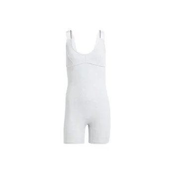 Adidas Tape Tight Playsuit Jumpsuit Women's Light Gray