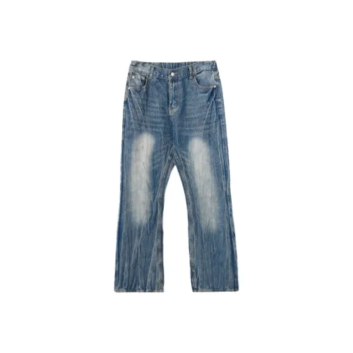 Teach Peace Jeans Unisex Blue