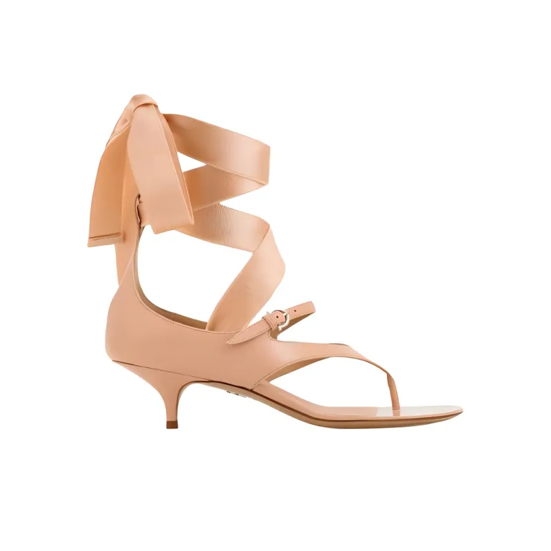 FERRAGAMO Heeled One Strap Sandals 4cm Women's Pink-1