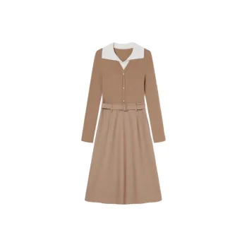 Goodland Long Sleeved Dresses Women's Light Camel
