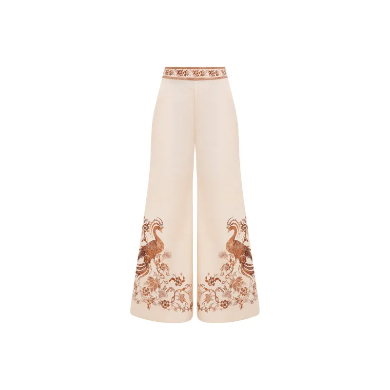 Zimmermann Embroidered Trousers-0