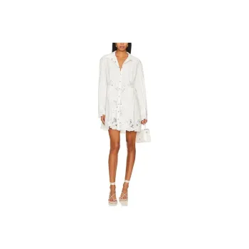 FREE PEOPLE Long-Sleeved Dresses Women's White