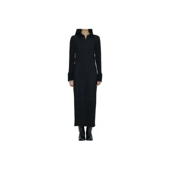 PUBLIC TOKYO FW24 Long Sleeved Dress Women's Black
