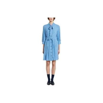I BLUES Long Sleeved Dresses Women's Blue