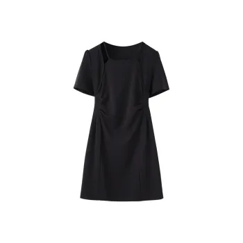 PAIN OR PLEASURE Short Sleeved Dresses Women's Black