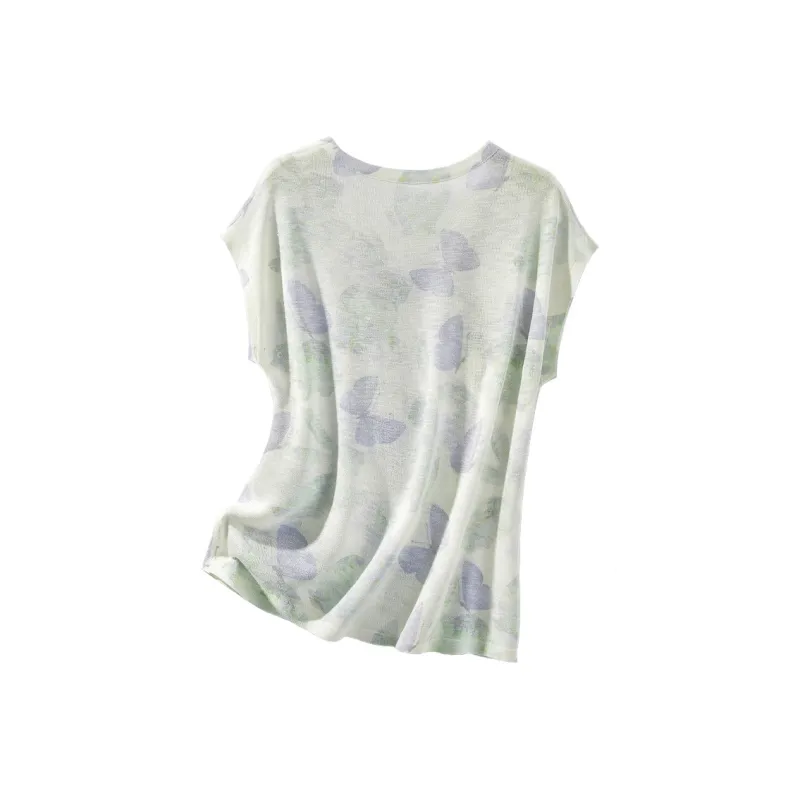 Cypress House Knitwear Women's Butterfly Print-1