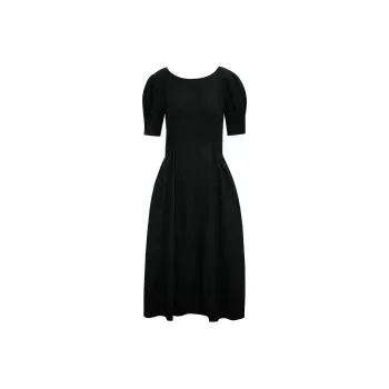 Little pull Short-Sleeved Dresses Women's Black