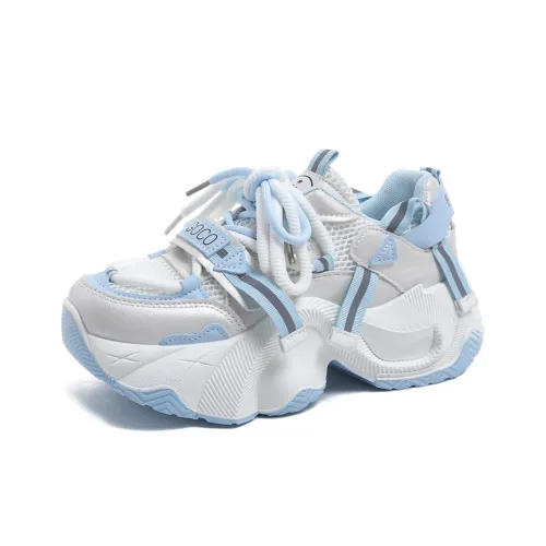 Daying Breathable Height Increase Low Top Chunky Sneakers Women's