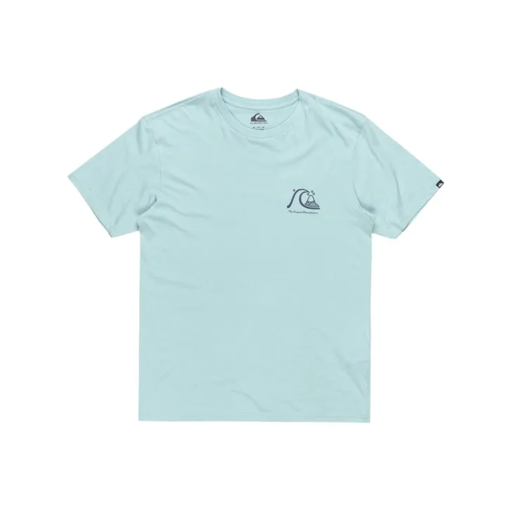 Quiksilver Evo Original T Shirt Men's Light Blue-0