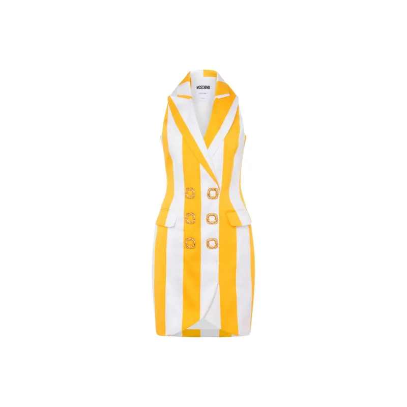 MOSCHINO Sleeveless Dress Women's Yellow-0