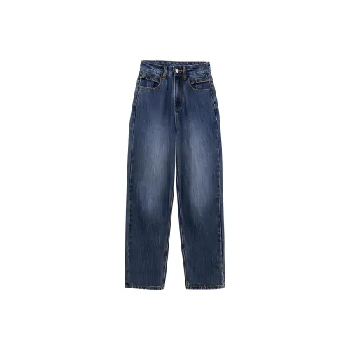 B.Duck Jeans Women's Dark Blue