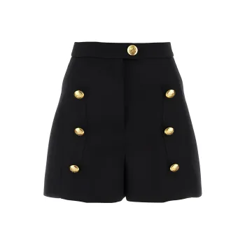 Alexander McQueen Button Detailed Shorts