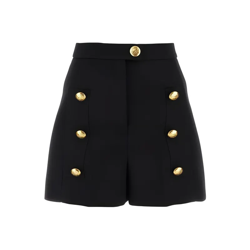 Alexander McQueen Button Detailed Shorts-0