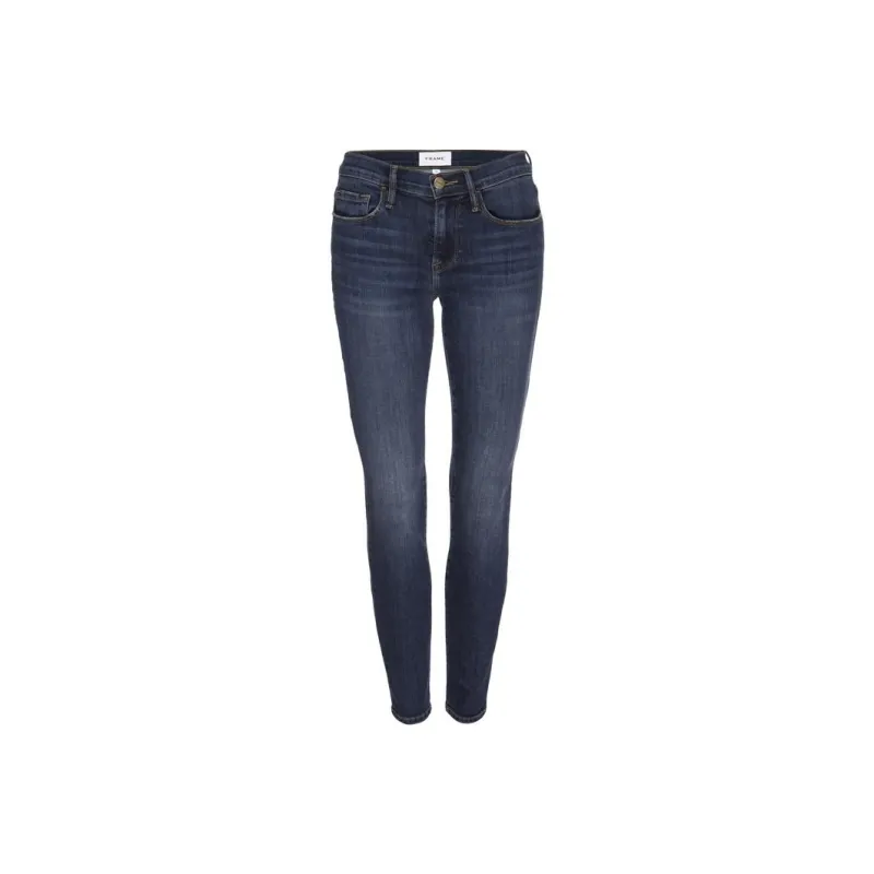 FRAME LE HIGH SKINNY Jeans Women's Dark Blue-0