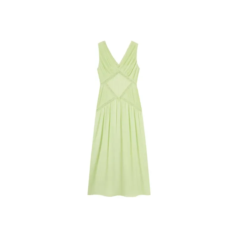 Self portrait Sleeveless Dress Women's Fruit Green-0