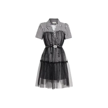 AUI Slim Fit Short Sleeved Dress Women's Black