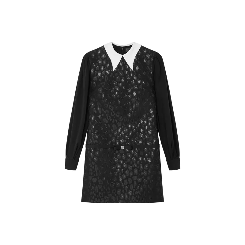 VERSACE FW24 Long-Sleeved Dresses Women's Black-0