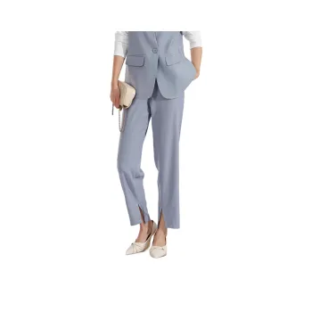 Wbwq Suit Trousers Women's Gray