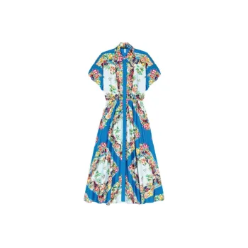 Maje Short Sleeved Dress Women's Multicolor