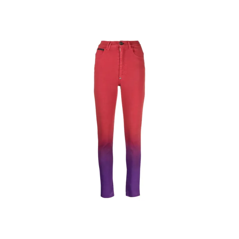 PHILIPP PLEIN High waisted Ombré Jeggings-0