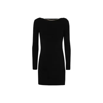 DSQUARED 2 Chain-Embellished Open-Back Mini Dress