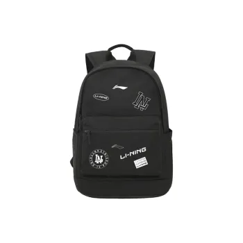 LiNing Polyester Backpack Unisex Black